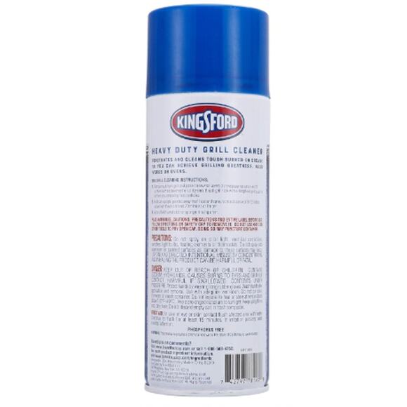 Kingsford Heavy Duty Grill Cleaner Spray On Aerosol 14.5 Oz Bottle s18 - Picture 2 of 4
